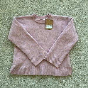 Reformation NWT Enda Pink Crew Regenerative Wool Sweater size Small